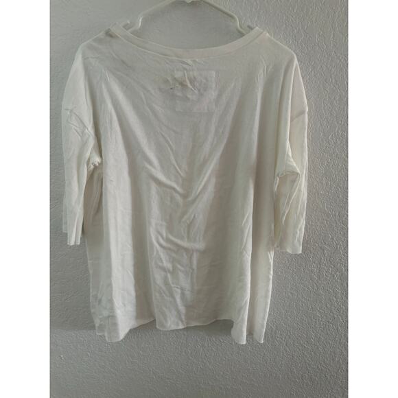 Frank and Eileen Tee Lab Classic White Tshirt Fit Scoop Neck Large $160 - Picture 7 of 7